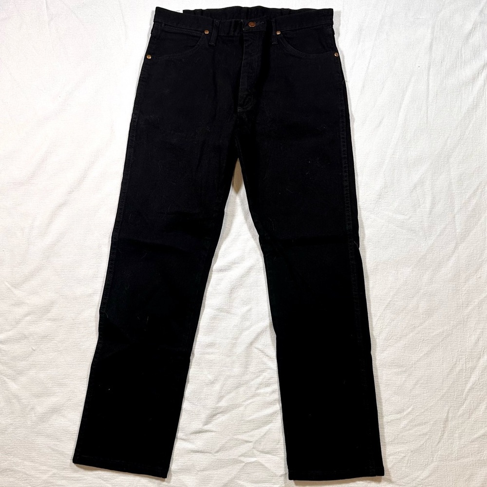 Wrangler Original Fit NWT Cowboy Cut Bootcut Jeans 32 x 32 Stretch Black